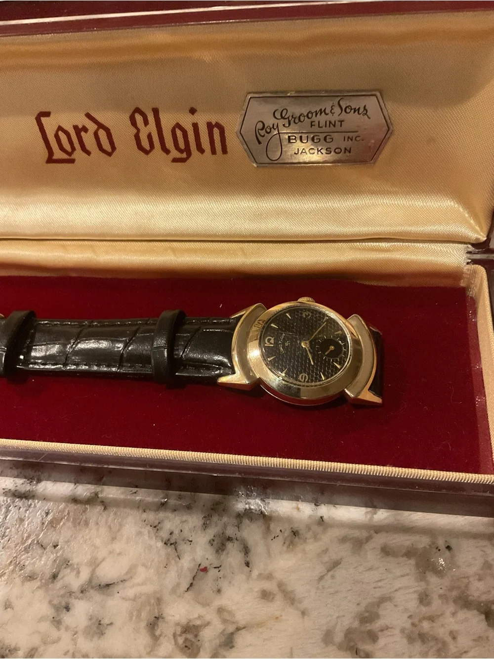 14k Gold Filled Men's Lord Elgin Black Knight